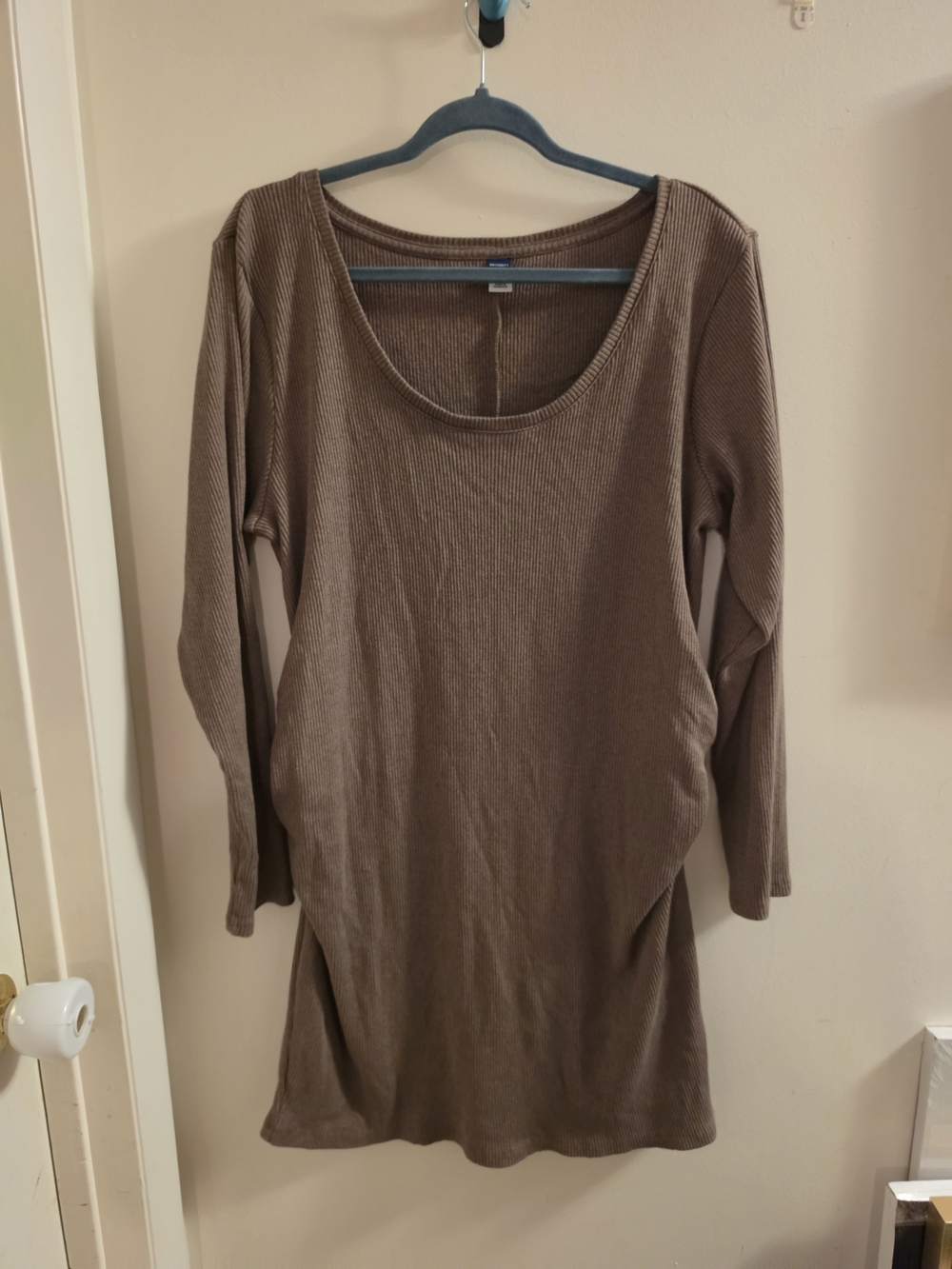 Old Navy Beige Maternity Ribbed Dress Size XL